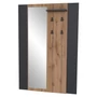 Kép 1/7 - Fogas panel tükörrel, wotan tölgy/fekete, AMONI