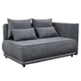 Kép 1/6 - Kihúzható kanapé, szürke, jobbos, LIAMI