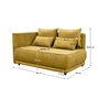 Kép 5/6 - Kihúzható kanapé, mustárszínű, balos, LIAMI