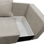 Kép 5/7 - Kihúzható kanapé, bézses szürke Taupe, PEGY P
