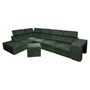Kép 5/8 - Ülőgarnitúra, smaragdzöld, balos, MALAGA BIG