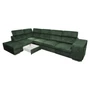 Kép 7/8 - Ülőgarnitúra, smaragdzöld, balos, MALAGA BIG