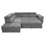 Kép 5/9 - Ülőgarnitúra, szürke, balos, MALAGA