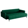 Kép 2/3 - Kihúzható kanapé, zöld, DORY