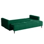 Kép 3/3 - Kihúzható kanapé, zöld, DORY