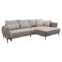 Kép 1/8 - Sarokkanapé, szürkésbézs Taupe, jobbos, MURIEL ROH