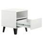 Kép 2/7 - Éjjeliszekrény, fehér, BOGAN NEW 1S