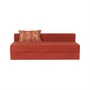 Kép 17/20 - Kanapé ágyfunkcióval és ágyneműtartóval, szövet téglaszínű barna, SARA